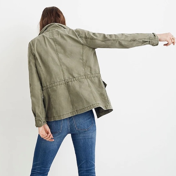 Madewell Passage Jacket in Army Green Sz S - Picture 3 of 16